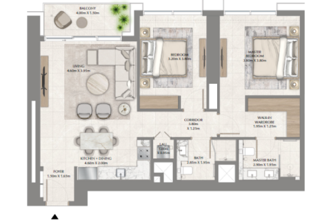 Byt v Dubai Creek Harbour (The Lagoons), SAE 1 ložnice, 71 m² Č.: 689849 - fotografie 8