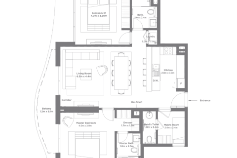 Lakás itt: Mina Al Arab, Ras Al Khaimah, EAE, 1 szoba, 111 m², azonosító: 689845 - fénykép 7