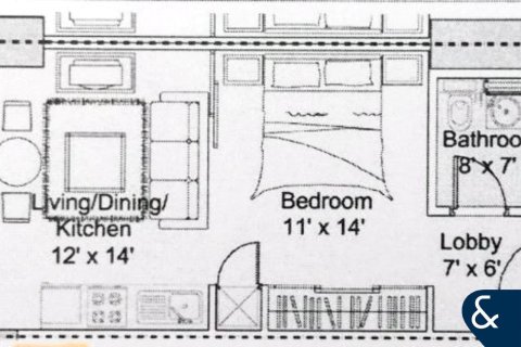 Dzīvoklis DIFC, Dubaijā, AAE 1 istaba, 45 m2 Nr. 667772 - attēls 13