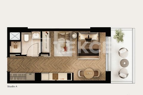 Leilighet til salgs i Dubai Studio City, Dubai, Emiratene 1 rom, 50 kvm Nr. 730914 - Foto 14