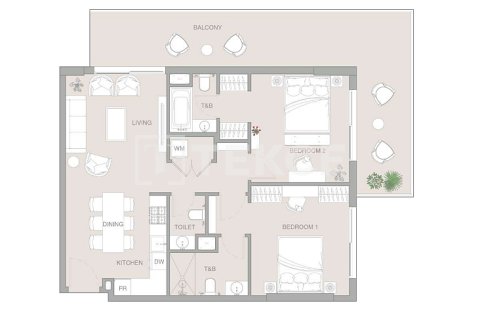 Byt v Jumeirah Village Triangle, Dubai, SAE 1 pokoj, 48 m² Č.: 730915 - fotografie 20