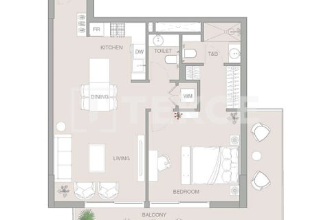 Byt v Jumeirah Village Triangle, Dubai, SAE 1 pokoj, 48 m² Č.: 730915 - fotografie 19
