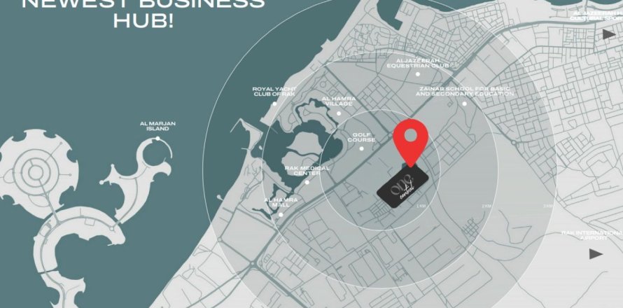 Ras Al Khaimah, BAE’de daire 2 yatak odası, 76 m&sup2; No 735189