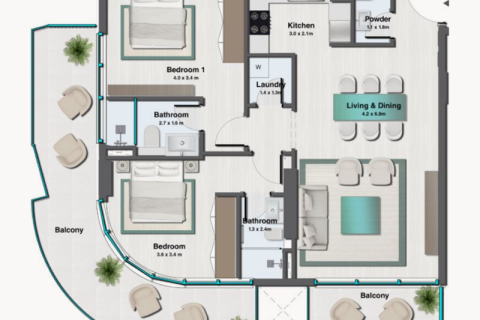 Appartement à vendre à  Jumeirah Village Circle, Dubai, EAU 1 pièce, 36 m2 № 732681 - photo 8