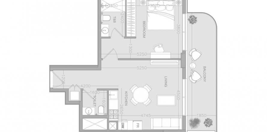 Apartment in ELAR1S Axis in Jumeirah Village Triangle, Dubai, UAE 1 bedroom, 69.04 sq.m. № 633999