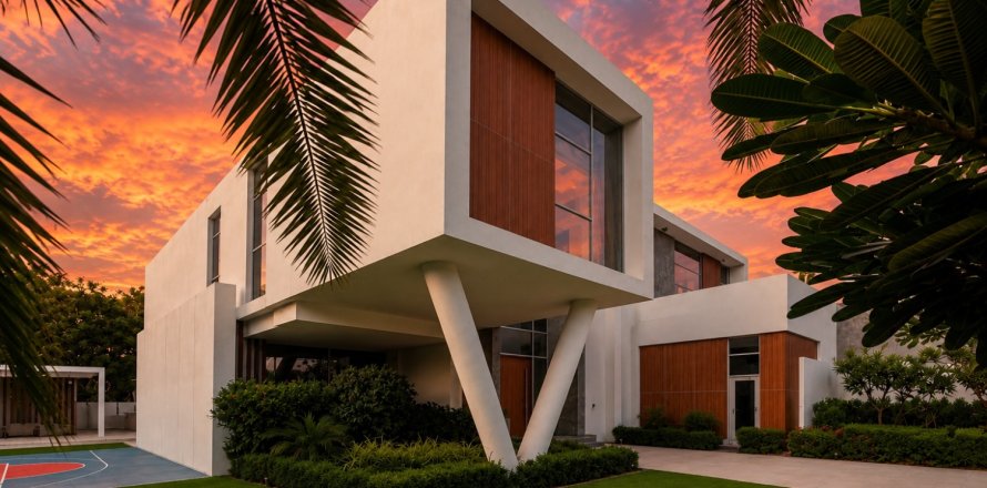 Villa asukohaga Al Barari, Dubai, AÜE: 4 magamistoaga, 1081.81 m² Nr 764410