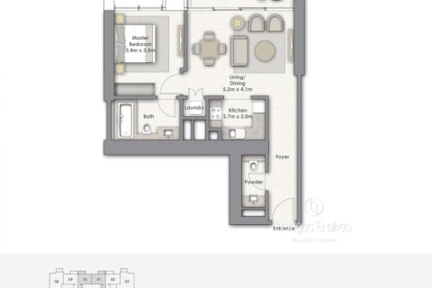 Huoneisto Downtown Dubai (Downtown Burj Dubai), Arabiemiraatit 1 makuuhuone, 82 m2 № 686690 - kuva 16