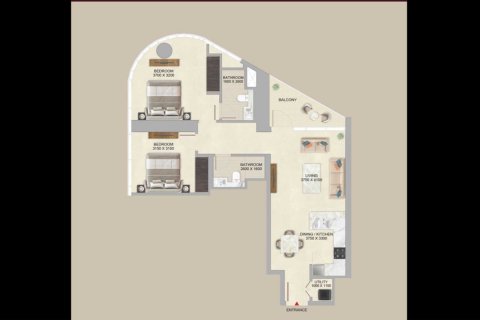 Apartman u gradu Dubai, UAE 2 spavaće sobe, 92.6 m2 Br. 715611 - Slika 10