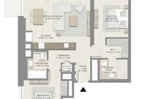 Apartment in CREEK CRESCENT in Dubai Creek Harbour (The Lagoons), UAE 2 bedrooms, 105 sq.m. № 637123 - photo 3
