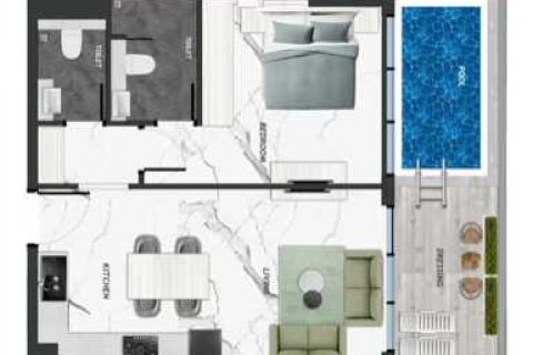 Apartment in IVY GARDENS RESIDENCE in Dubai Residence Complex, UAE 1 bedroom, 69 sq.m. № 637120 - photo 3