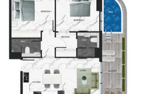 Apartment in IVY GARDENS RESIDENCE in Dubai Residence Complex, UAE 2 bedrooms, 102 sq.m. № 637119 - photo 4