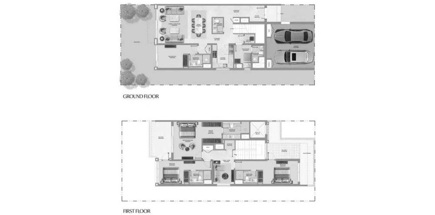 Vilă în Abu Dhabi, EAU 3 dormitoare, 317.73 mp.  №706157