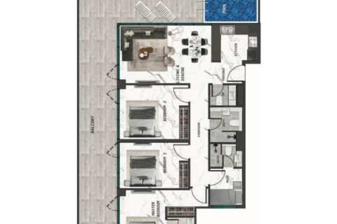 Lägenhet till försäljning i Dubai Land, Dubai, UAE 1 rum Nr. 732445 - fotografi 6