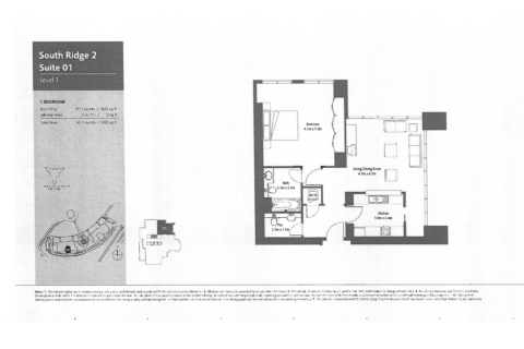 Huoneisto Downtown Dubai (Downtown Burj Dubai), Arabiemiraatit 1 makuuhuone, 104.88748700 m2 № 652546 - kuva 13