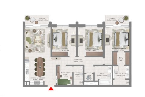 Apartment in AEON in Dubai Creek Harbour (The Lagoons), UAE 1 bedroom, 92 sq.m. № 704975 - photo 13