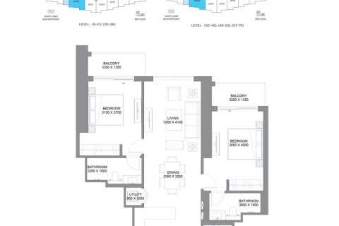 Byt v 360 RIVERSIDE CRESCENT v Nadd Al Sheba, Dubai, SAE 1 ložnice, 56 m² Č.: 704959 - fotografie 6