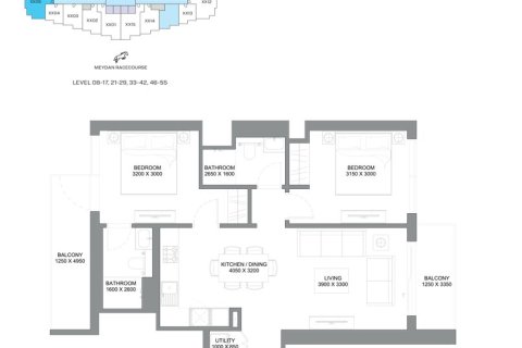 Apartment in 340 RIVERSIDE CRESCENT in Nadd Al Sheba, Dubai, UAE 1 bedroom, 46 sq.m. № 704958 - photo 7