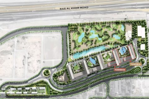 Wohnung zum Verkauf in Ras Al Khor, Dubai, VAE 1 Schlafzimmer, 68.1 m2 Nr. 641625 - Foto 10
