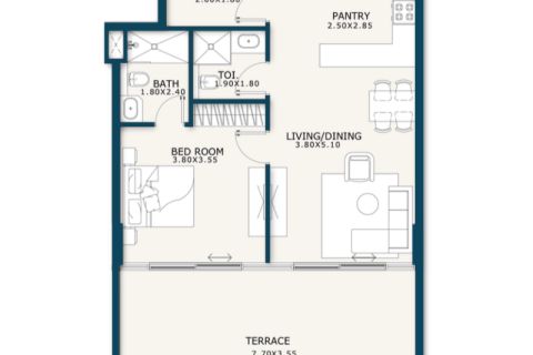 Apartman u Discovery Gardens, Dubai, UAE 1 soba, 36 m2 Br. 732544 - fotografija 4