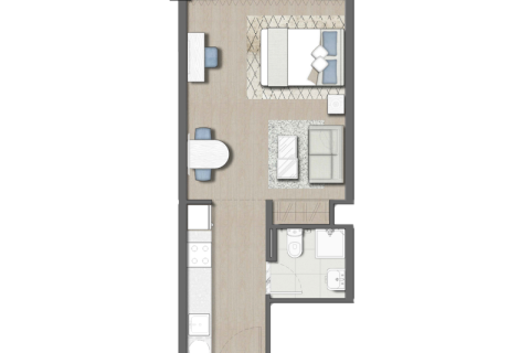 Lakás itt: Business Bay, Dubai, EAE, 1 szoba, 37 m², azonosító: 732543 - fénykép 3