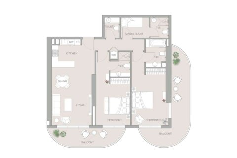 Leilighet til salgs i Dubai, Emiratene 1 soverom, 83 kvm Nr. 728501 - Foto 6