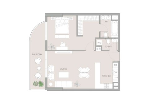 Leilighet til salgs i Dubai, Emiratene 1 soverom, 83 kvm Nr. 728501 - Foto 5