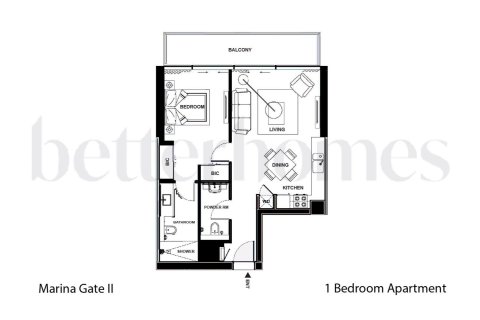 Apartament do wynajęcia w Dubai Marina, Dubai, ZEA 1 sypialnia, 71.59 mkw., nr 750836 - zdjęcie 21