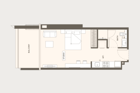 Apartamento en venta en Al Jaddaf, Dubai, EAU 1 habitación, 43 m2 № 732759 - foto 8