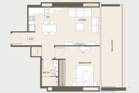 Apartamento en venta en Al Jaddaf, Dubai, EAU 1 habitación, 43 m2 № 732759 - foto 9