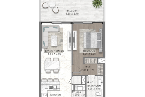 Lakás itt: Damac Lagoons, Dubai, EAE, 1 hálószoba, 58 m², azonosító: 732758 - fénykép 8