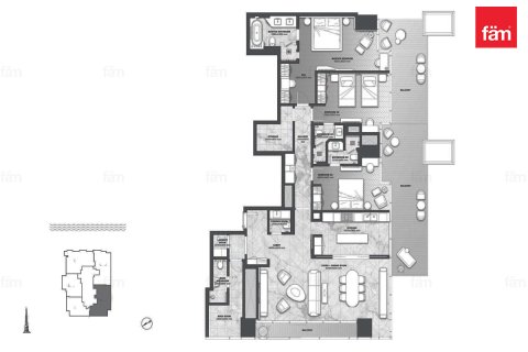 Apartament na sprzedaż w Business Bay, Dubai, ZEA 3 sypialnie, 251.6 mkw., nr 708440 - zdjęcie 10