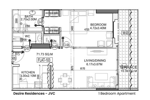 Apartman u gradu Jumeirah Village Circle, Dubai, UAE 1 spavaća soba, 86 m2 Br. 730625 - Slika 15