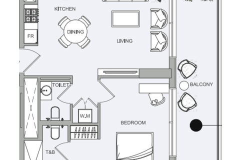 Lakás itt: Jumeirah Village Triangle, Dubai, EAE, 1 szoba, 36 m², azonosító: 732366 - fénykép 5