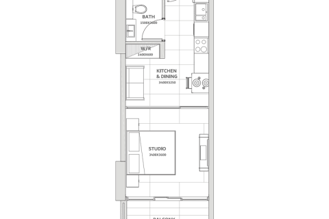 Appartement te koop in Dubai Land, Dubai, VAE 1 kamer, 40 vr.m., nr 732372 - foto 5