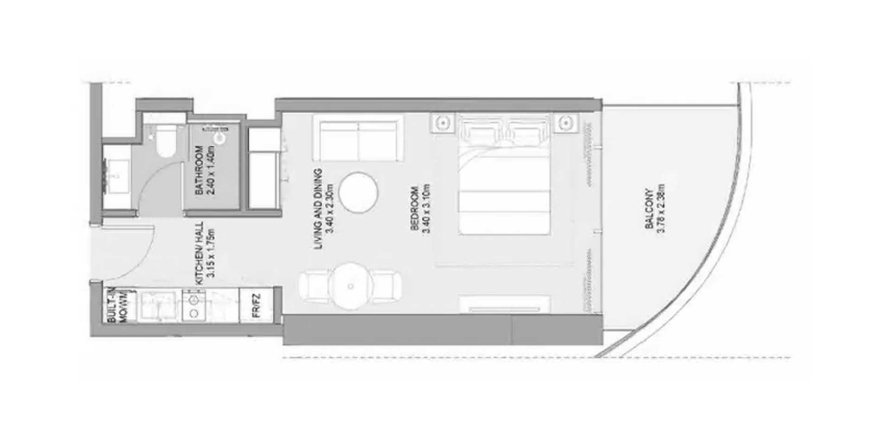 Korter asukohaga Laguna Residence asukohaga City of Arabia, Dubai, AÜE: 1 toaline, 40.5 m² Nr 706307