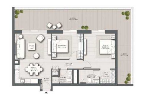 阿联酋 Dubai Dubai Hills Estate 待售 : 2 卧, 92 平方米 , 编号637315 - 照片 3