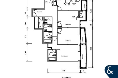 Купити квартиру в Дубай Марина, ОАЕ 3 спальні, 186м2, № 685325 - фото 15