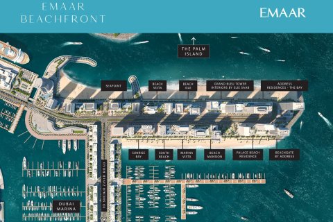 Διαμέρισμα σε Dubai Harbour, ΗΑΕ 1 υπνοδωμάτιο, 71 τ.μ. Αρ. 655931 - φωτογραφία 11