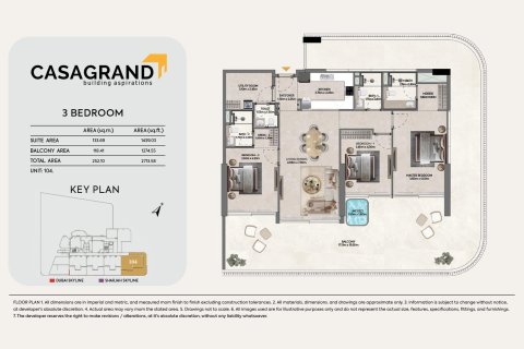 Penthouse lakás itt: Dubai, EAE, 4 hálószoba, 219 m², azonosító: 704336 - fénykép 18