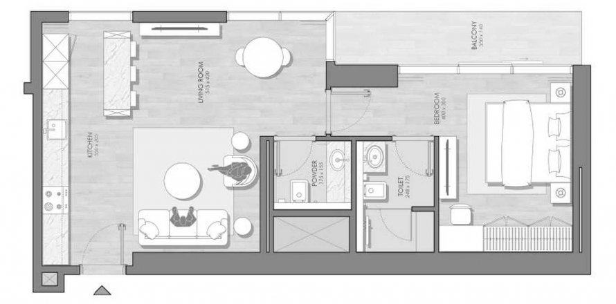 Apartment in Avant Garde Residences 2 in Jumeirah Village Circle, Dubai, UAE 1 bedroom, 67.53 sq.m. № 633953