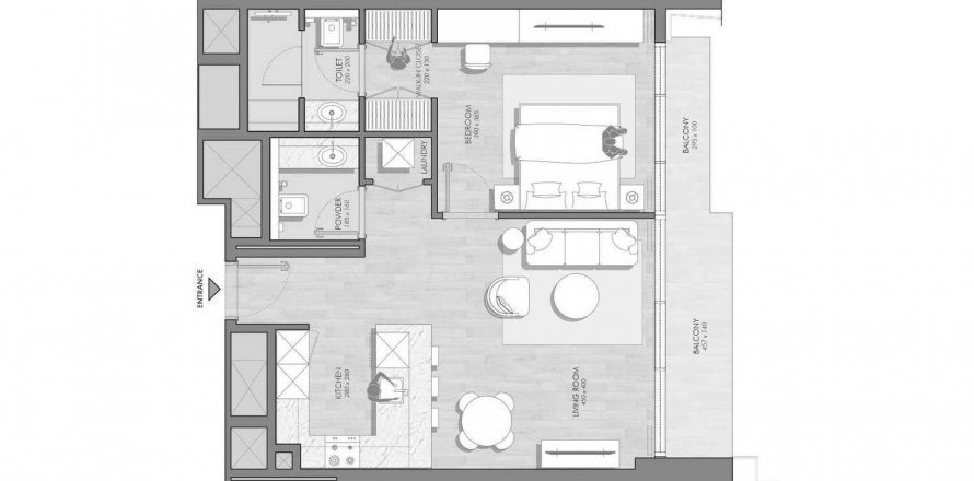 Apartment in Avant Garde Residences 2 in Jumeirah Village Circle, Dubai, UAE 1 bedroom, 72.58 sq.m. № 633956