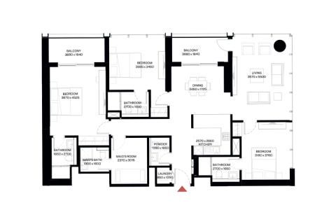 Byt v Mohammed Bin Rashid City, Dubai, SAE 1 ložnice Č.: 689861 - fotografie 4