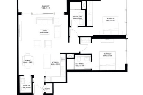Byt v Mohammed Bin Rashid City, Dubai, SAE 1 ložnice Č.: 689861 - fotografie 3