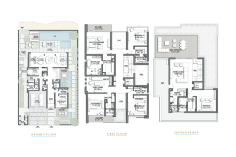 Vila v Palm Jebel Ali, Dubai, SAE 5 spální, 684 m2 č. 689859 - Fotografia 19