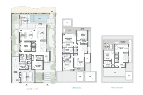 Vila v Palm Jebel Ali, Dubai, SAE 5 spální, 684 m2 č. 689859 - Fotografia 18