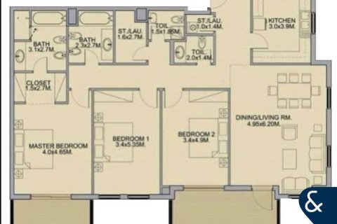 Byt v Motor City, Dubai, SAE 3 ložnice, 179 m² Č.: 668257 - fotografie 26