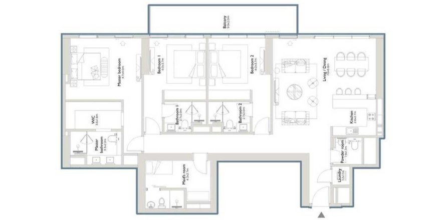 Apartament în Palm Jumeirah, Dubai, EAU 3 dormitoare, 209 mp.  №687010