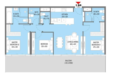 Ático en venta en Saadiyat Island, Abu Dhabi, EAU 3 dormitorios, 125 m2 № 682573 - foto 14