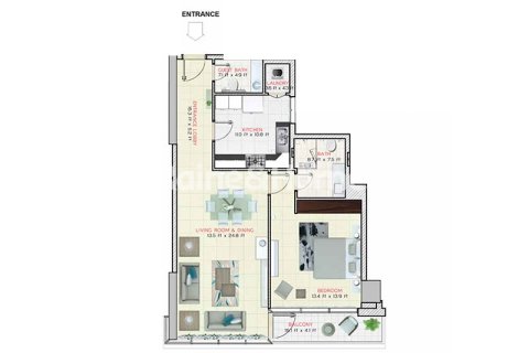 Downtown Dubai (Downtown Burj Dubai), Dubai, BAE’de kiralık daire 1 yatak odası, 98.2 m&sup2; No 707589 - fotoğraf 20