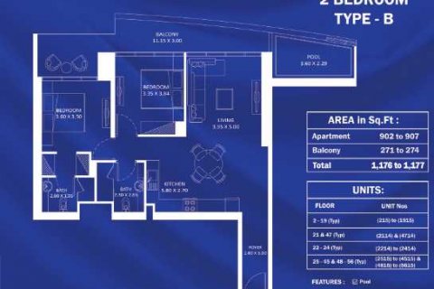 Apartment in Jumeirah Village Triangle, Dubai, UAE 2 bedrooms, 109 sq.m. № 636903 - photo 5
